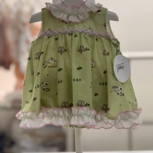Pio pio 
Vestito bambina con coulotte coordinata art.VP707