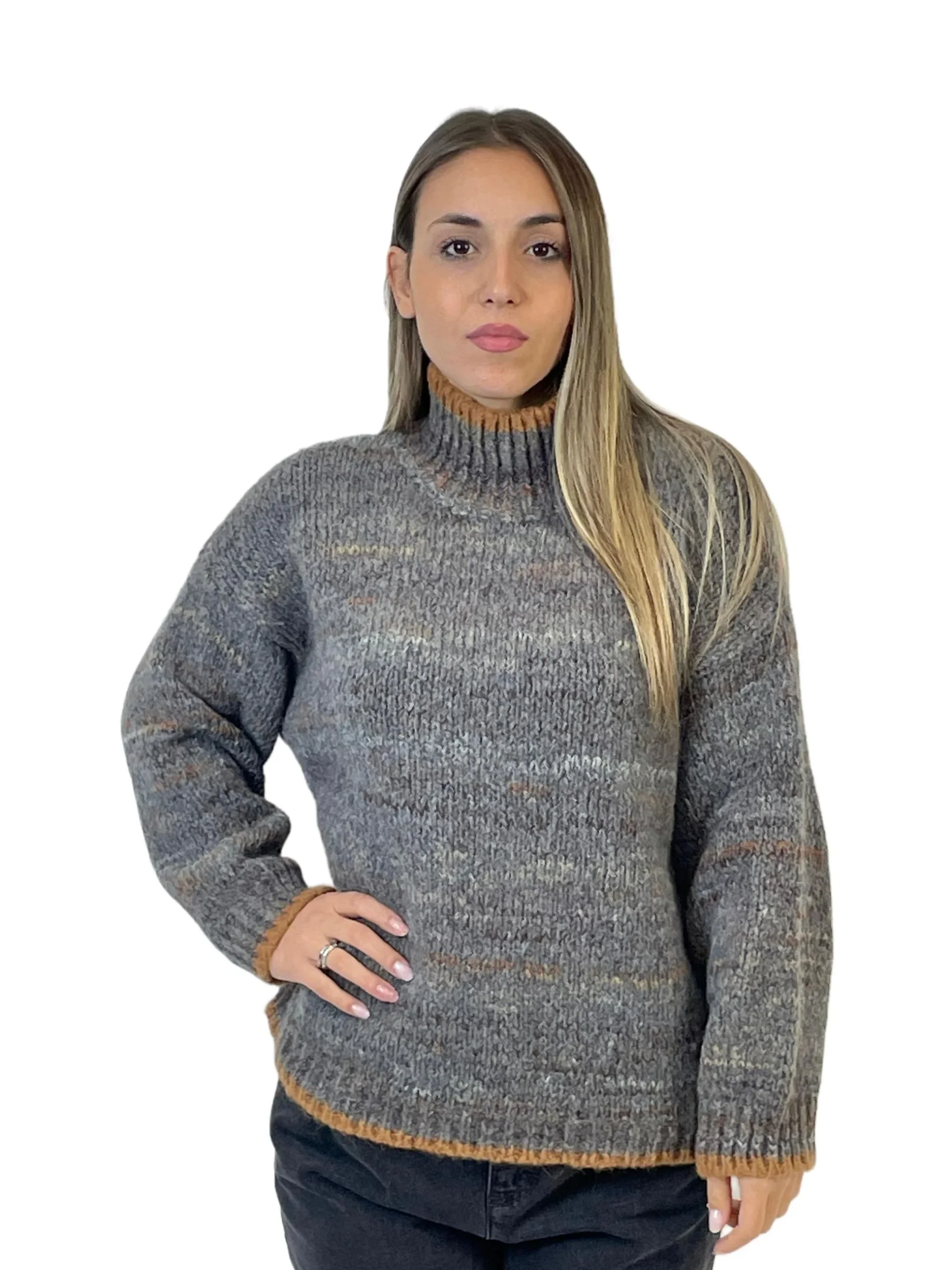 ACCADEMIA 20 PULLOVER RAINBOW GRIGIO - immagine 2