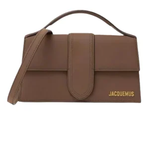 JACQUEMUS LE GRAND BAMBINO NABUK DARK BROWN