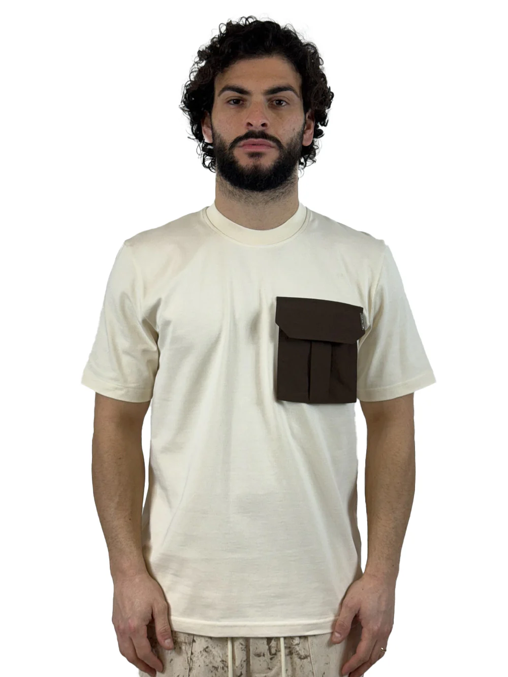 YES LONDON T SHIRT XM4250 PANNA - immagine 2