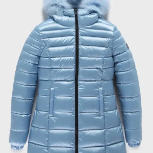 REFRIGIWEAR LONG MEAD FUR JACKET W98118 RA0035 DUSTY BLUE