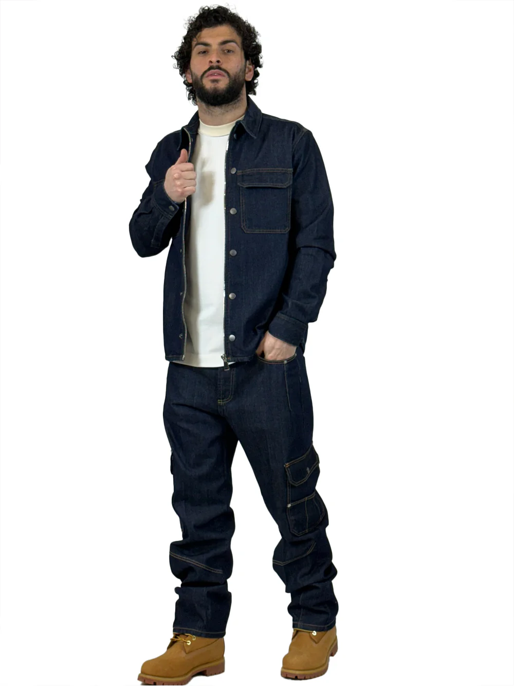 YES LONDON CAMICIA JEANS XCM7246 - immagine 6