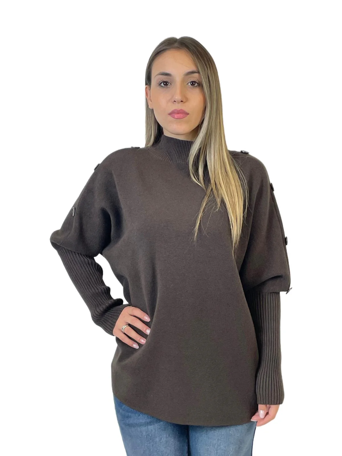 ACCADEMIA 20 DOLCEVITA CON BOTTONI MARRONE