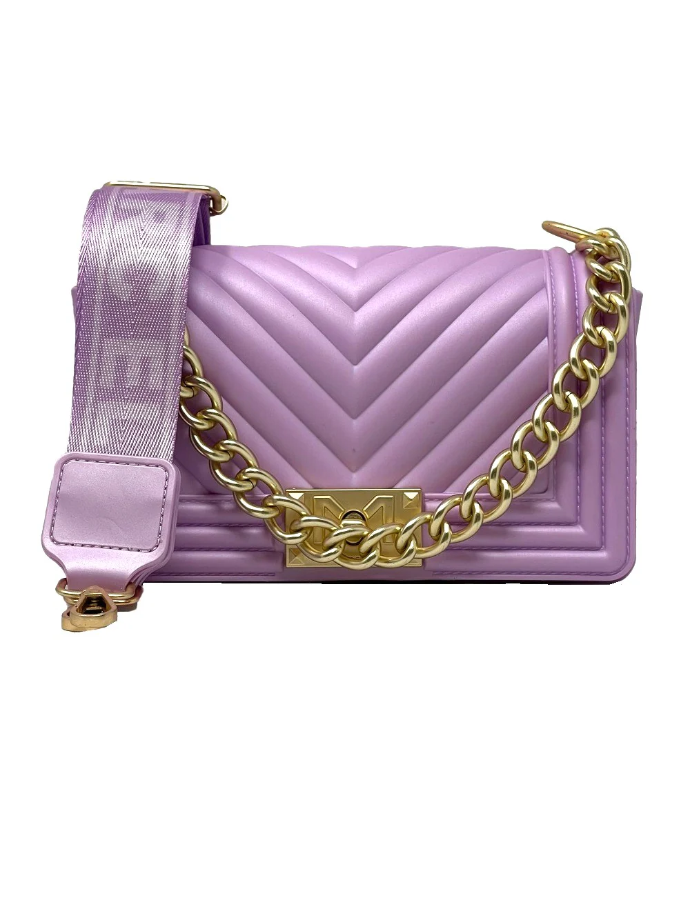 MARC ELLIS FLAT S ORCHID/OFF GOLD