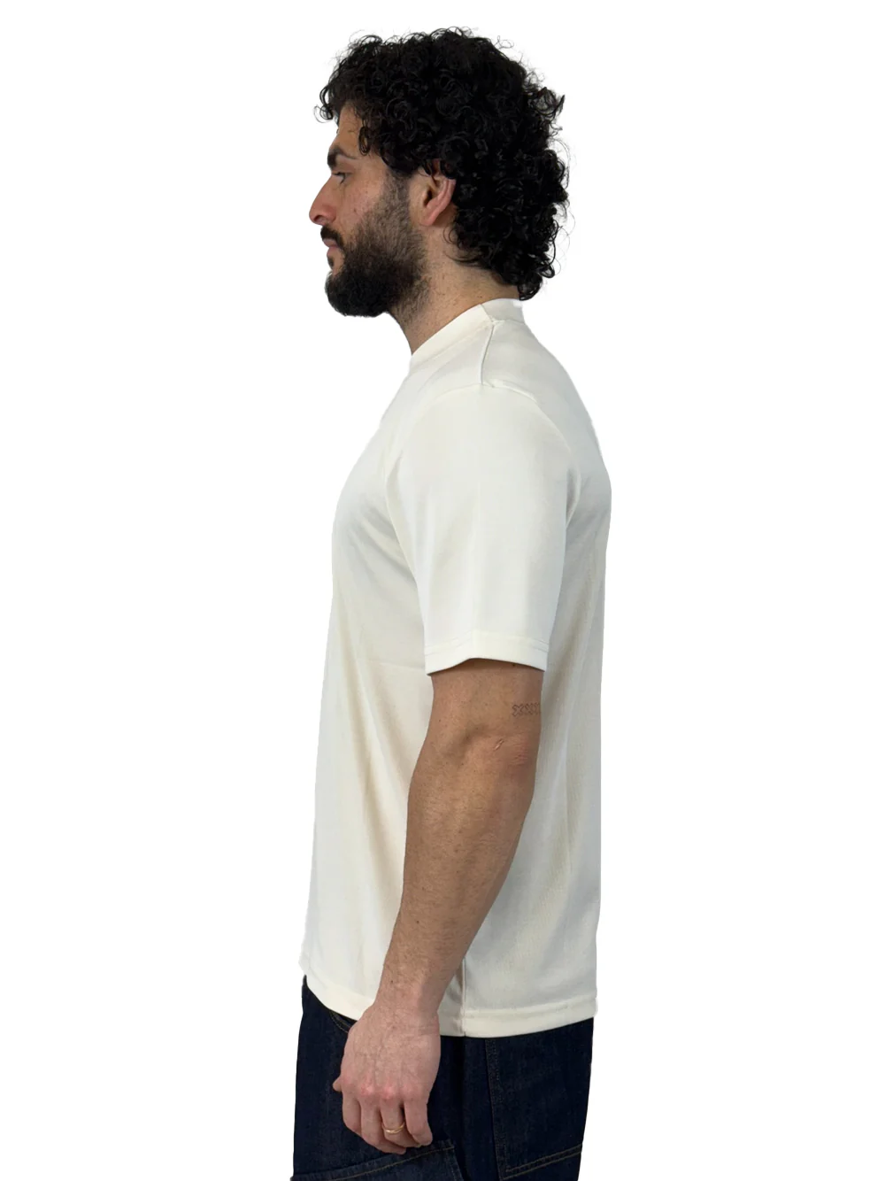 YES LONDON T SHIRT VISCOSA XM4264 PANNA - immagine 3