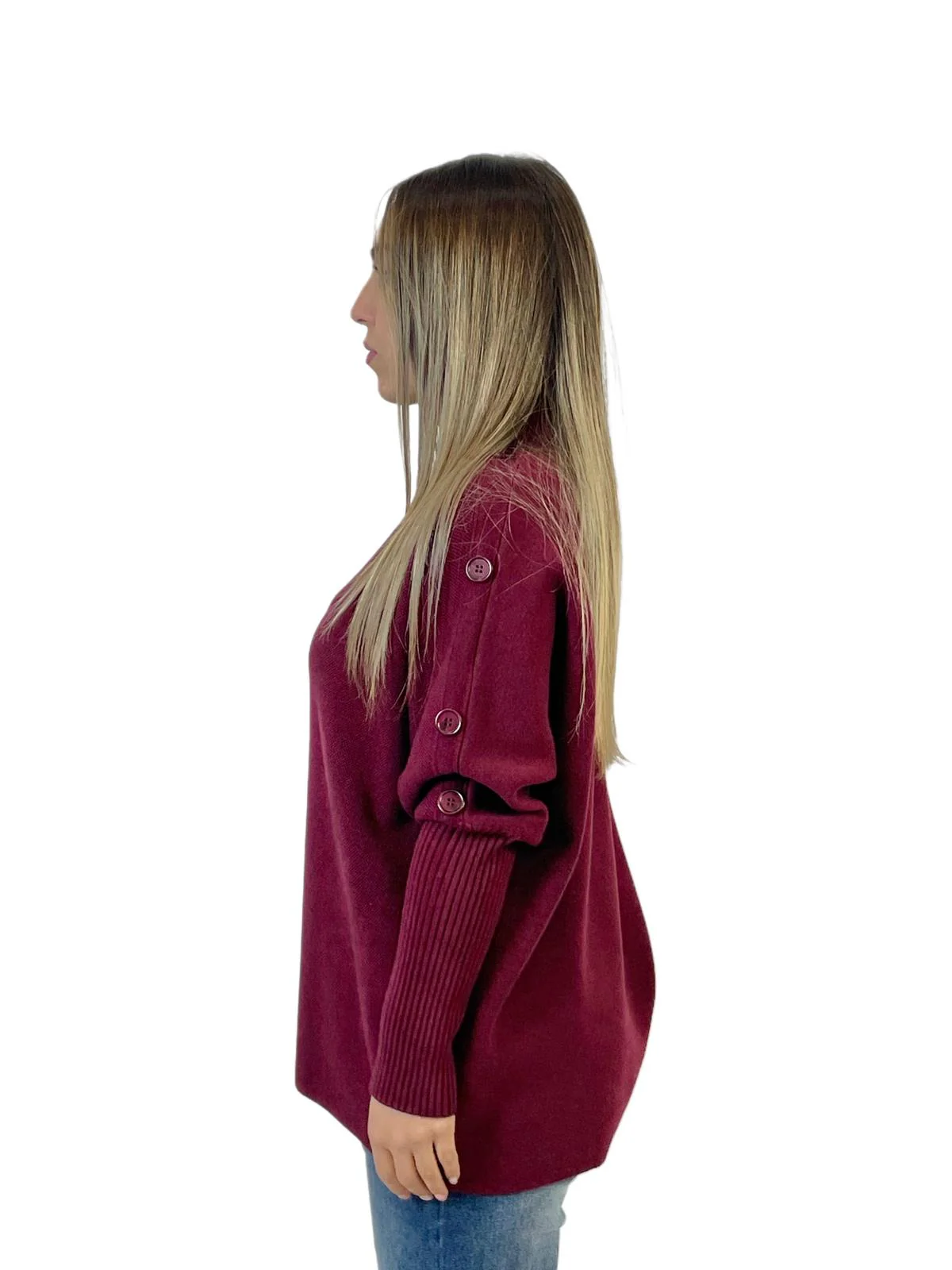 ACCADEMIA 20 DOLCEVITA CON BOTTONI BORDEAUX - immagine 3